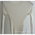 100% Wolle Frauen Rundhals Strickpullover